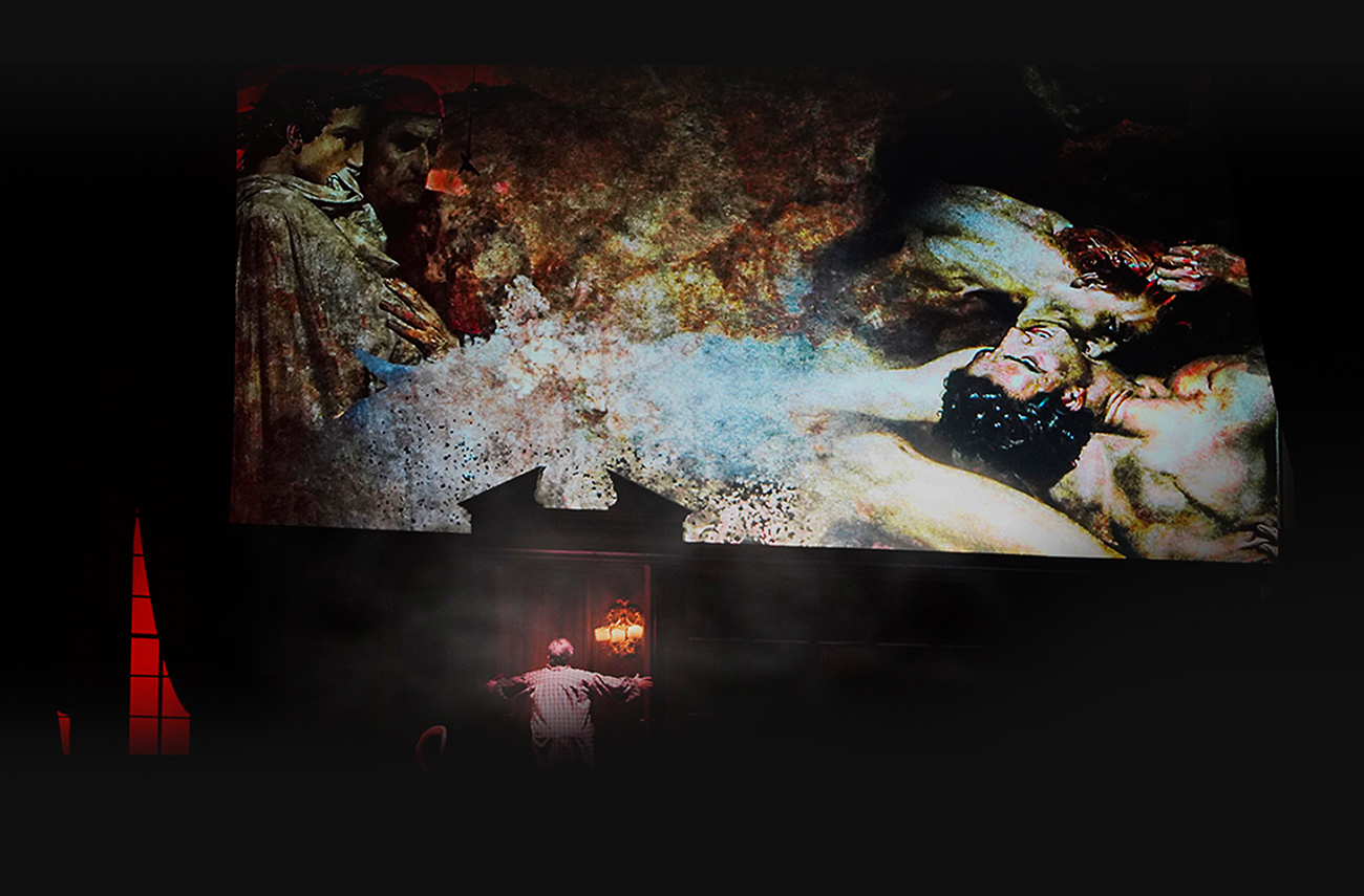 Opera Gianni Schicchi , scene e costumi di Danilo Coppola anno 2020